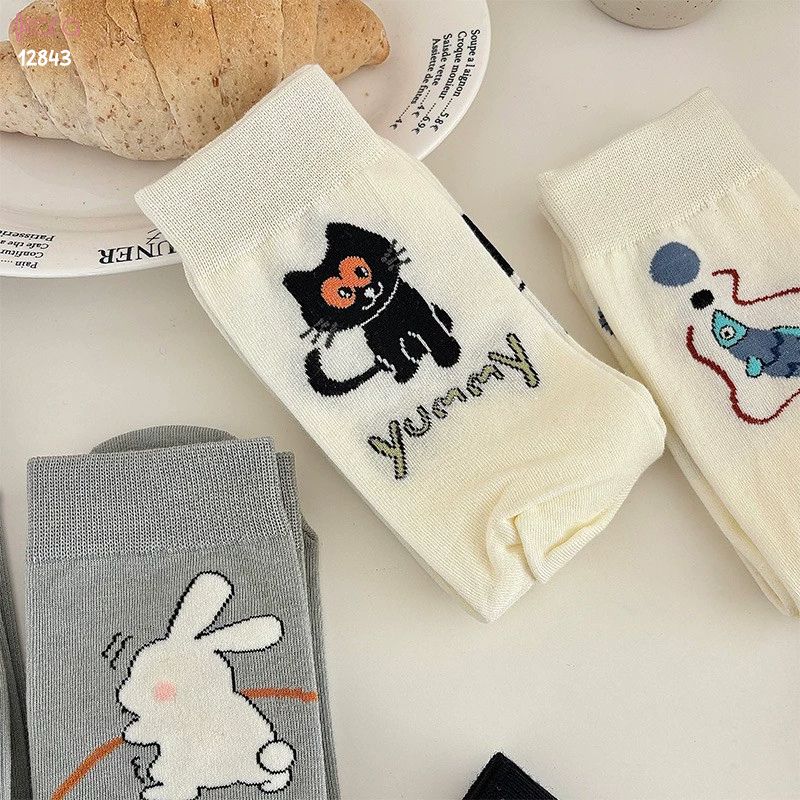 Tất hoạt hình phong cách Hàn Quốc ,vớ nữ giữa bắp chân 12843