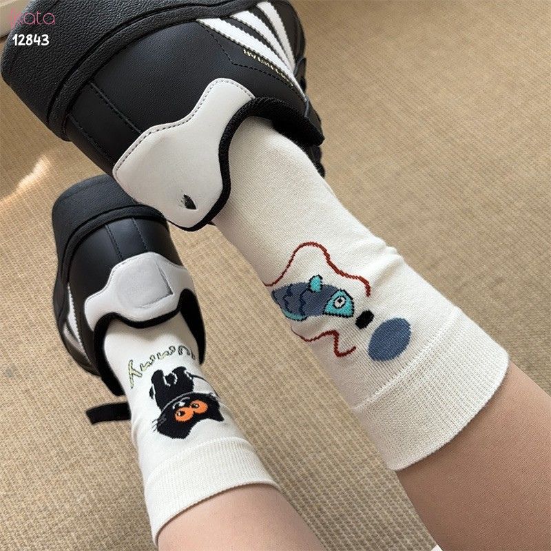 Tất hoạt hình phong cách Hàn Quốc ,vớ nữ giữa bắp chân 12843