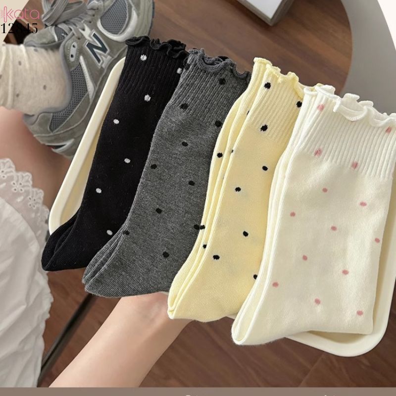 Tất chấm bi mỏng mùa hè,vớ nữ giữa bắp chân 12845