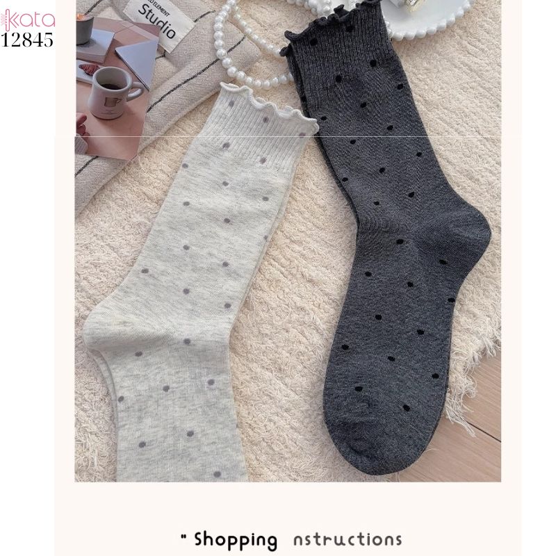 Tất chấm bi mỏng mùa hè,vớ nữ giữa bắp chân 12845
