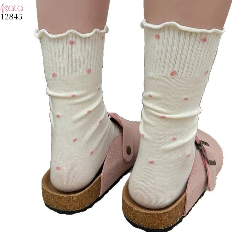 Tất chấm bi mỏng mùa hè,vớ nữ giữa bắp chân 12845