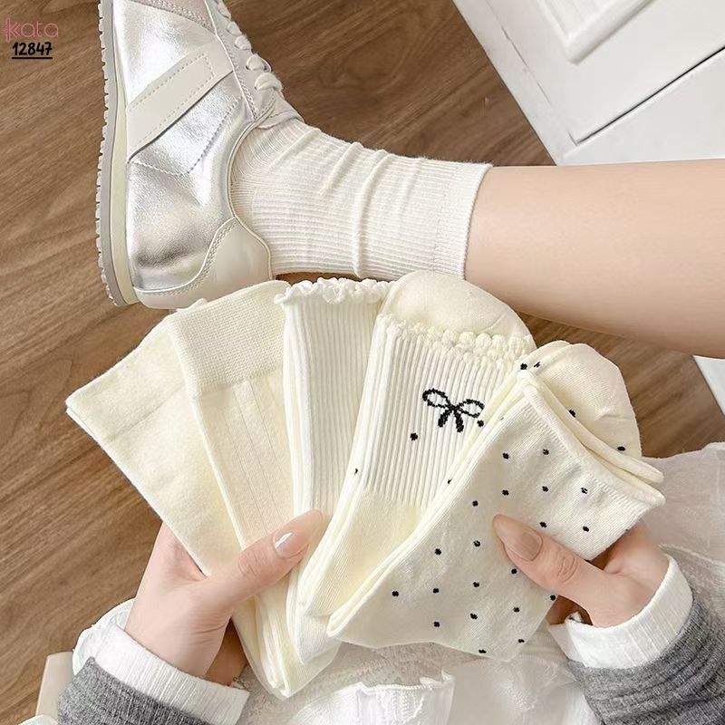 Tất nữ dễ thương mùa hè,vớ ống giữa thoáng khí 12847