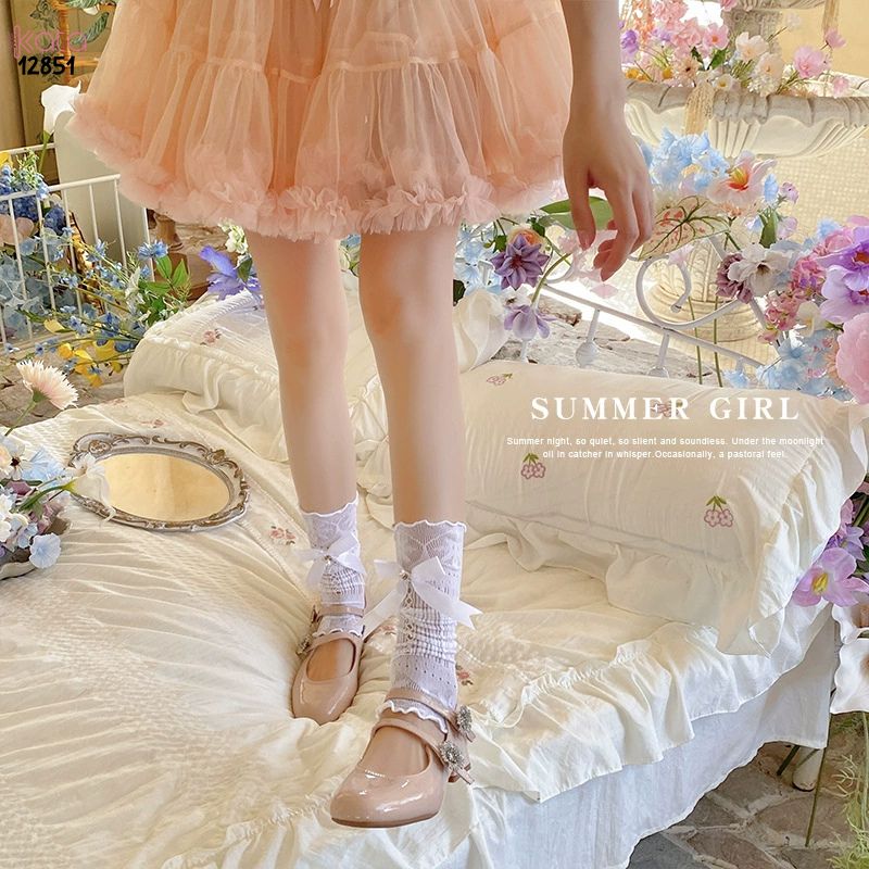 Ống tất ren lolita phong phong cách công chúa,ống tay nơ thời trang nữ 12851