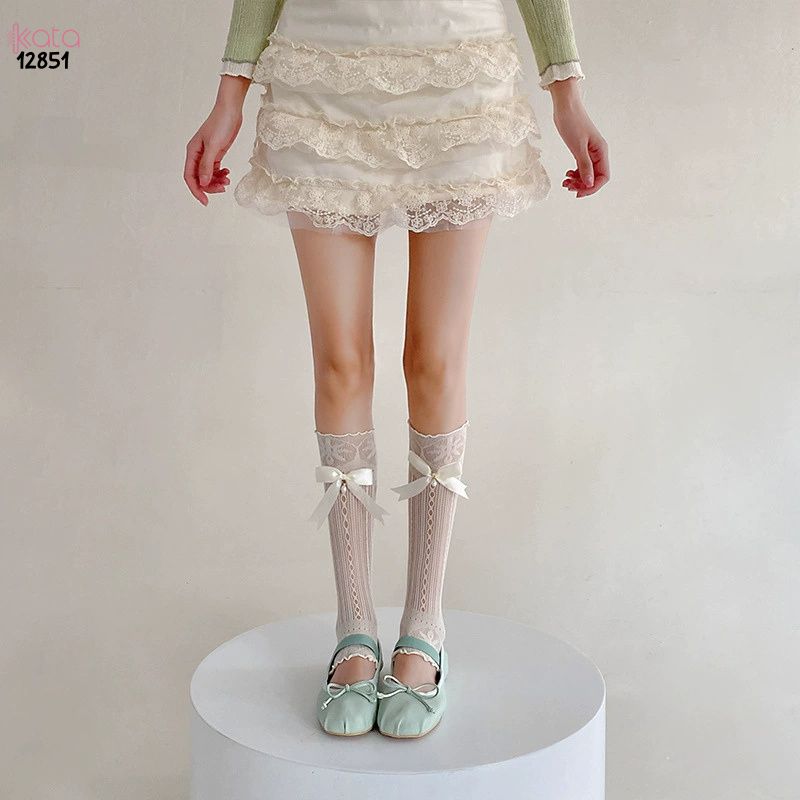 Ống tất ren lolita phong phong cách công chúa,ống tay nơ thời trang nữ 12851