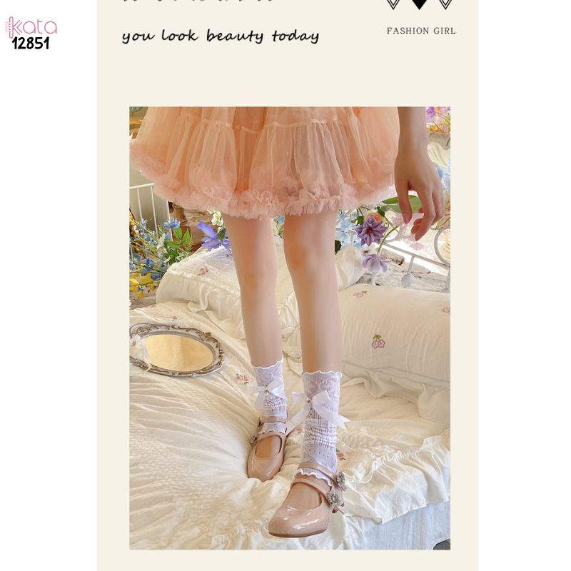 Ống tất ren lolita phong phong cách công chúa,ống tay nơ thời trang nữ 12851