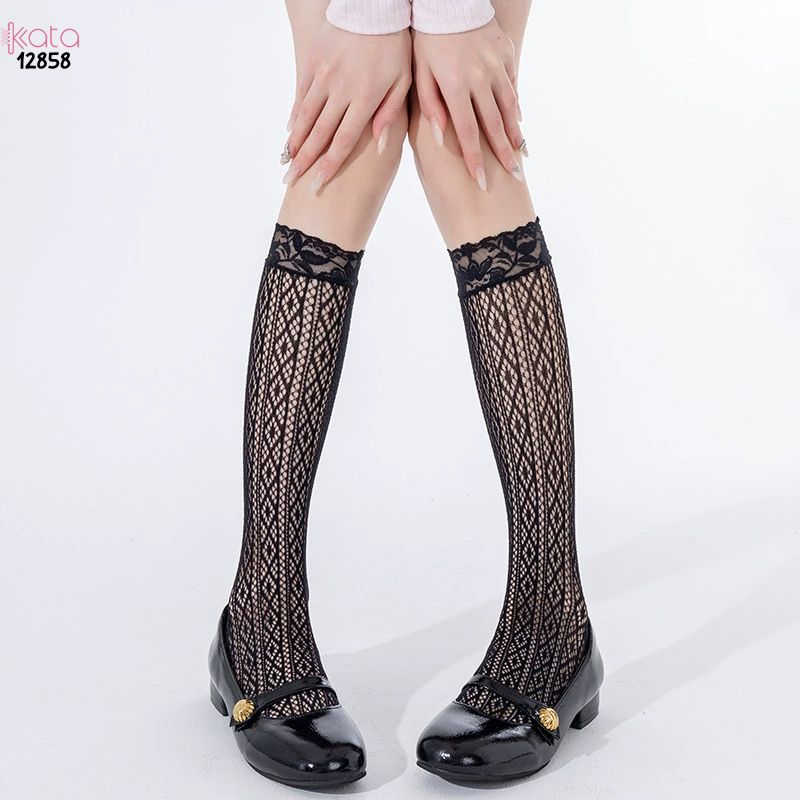 Tất ren lolita girly,vớ bắp chân mỏng mùa hè phong cách Nhật Bản nữ 12858