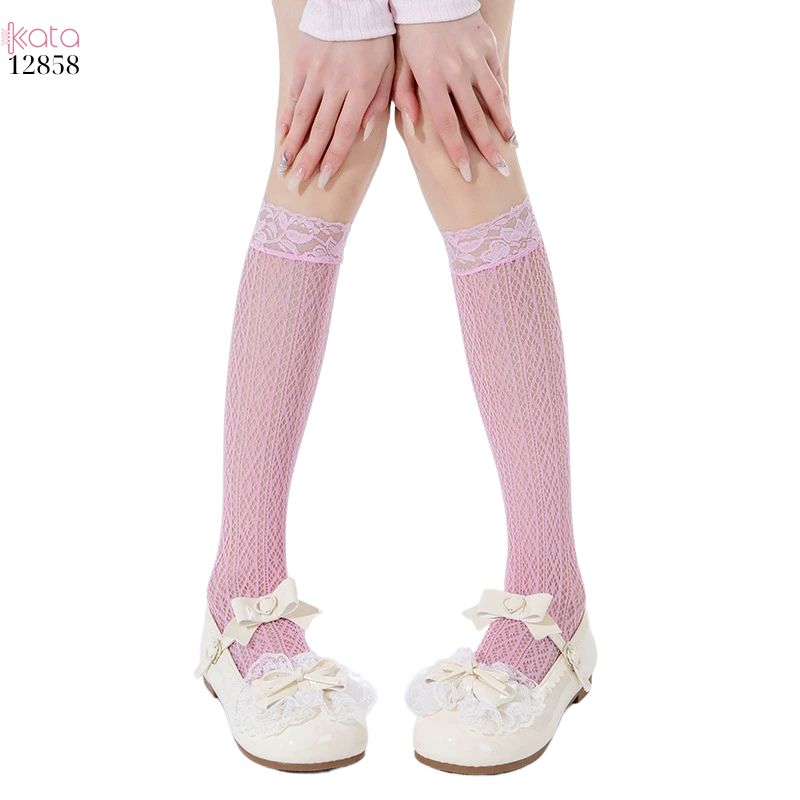 Tất ren lolita girly,vớ bắp chân mỏng mùa hè phong cách Nhật Bản nữ 12858