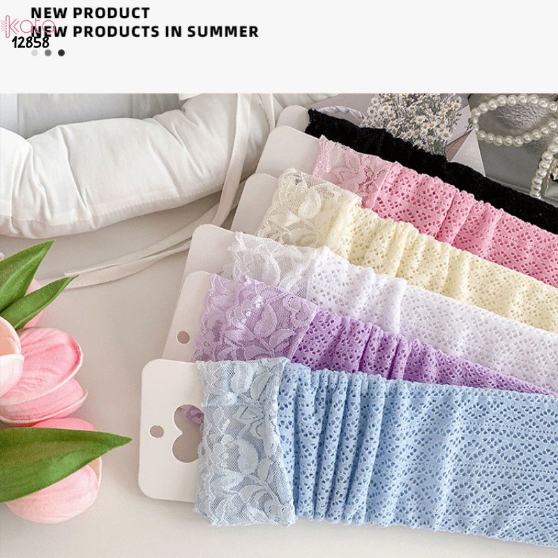 Tất ren lolita girly,vớ bắp chân mỏng mùa hè phong cách Nhật Bản nữ 12858