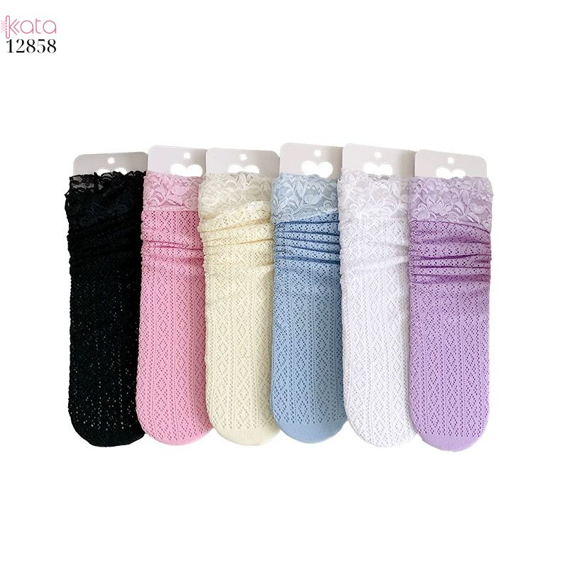 Tất ren lolita girly,vớ bắp chân mỏng mùa hè phong cách Nhật Bản nữ 12858