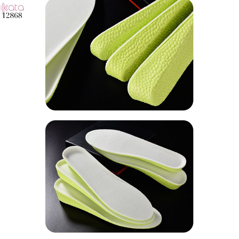 Đế lót giày tăng chiều cao,lót hấp thụ sốc đàn hồi ,thoáng khí thấm hút mồ hôi Nam Nữ 12867