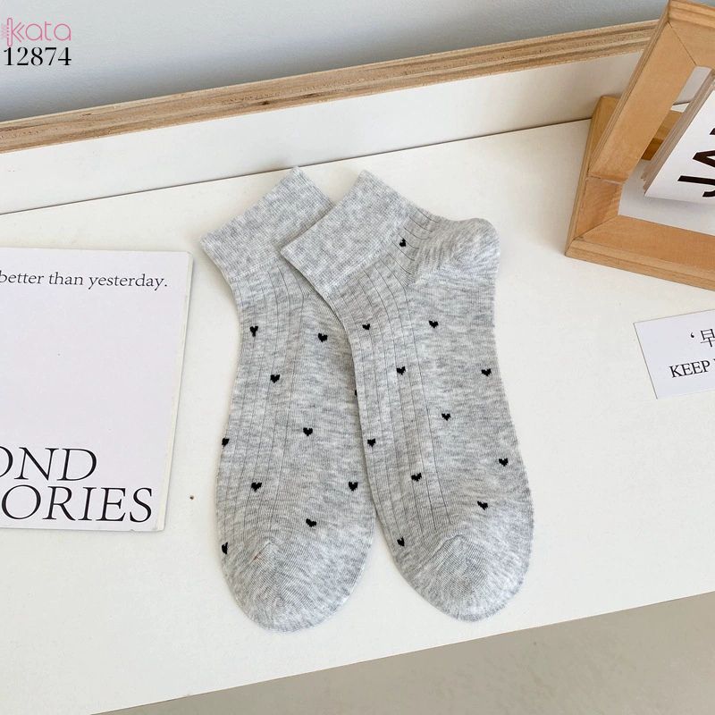 Tất bông mịn mỏng mát mùa hè,vớ ống ngắn thoáng khí chống trơn trượt 12874