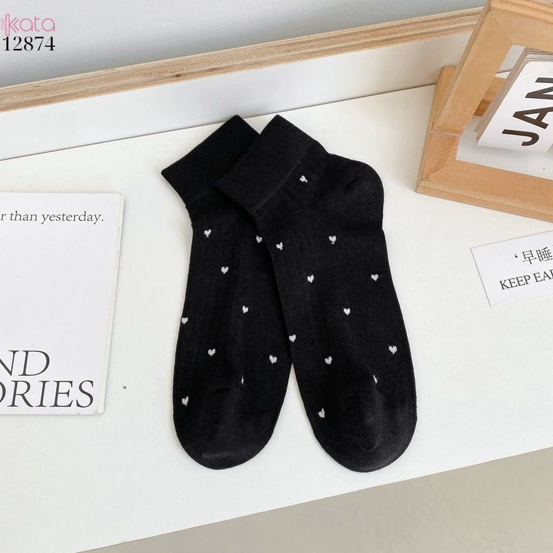 Tất bông mịn mỏng mát mùa hè,vớ ống ngắn thoáng khí chống trơn trượt 12874