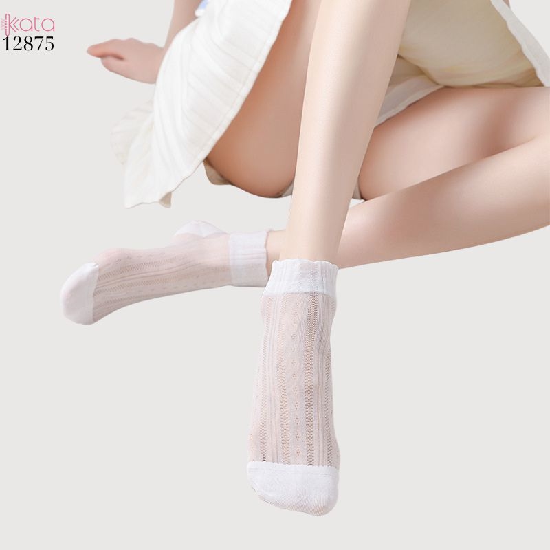 Tất trơn siêu mỏng Xuân Hè,mềm mại,chống trượt,chống tuột,thoáng khí 12875