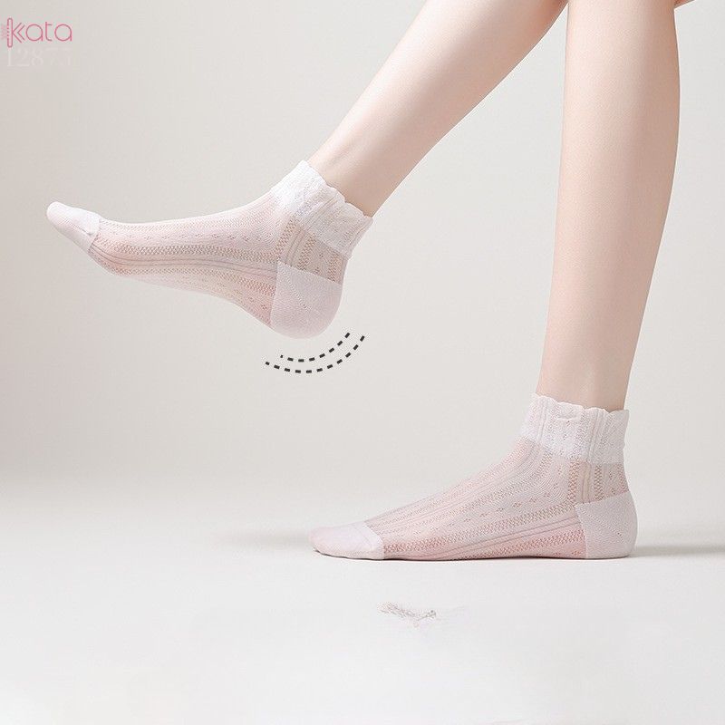 Tất trơn siêu mỏng Xuân Hè,mềm mại,chống trượt,chống tuột,thoáng khí 12875