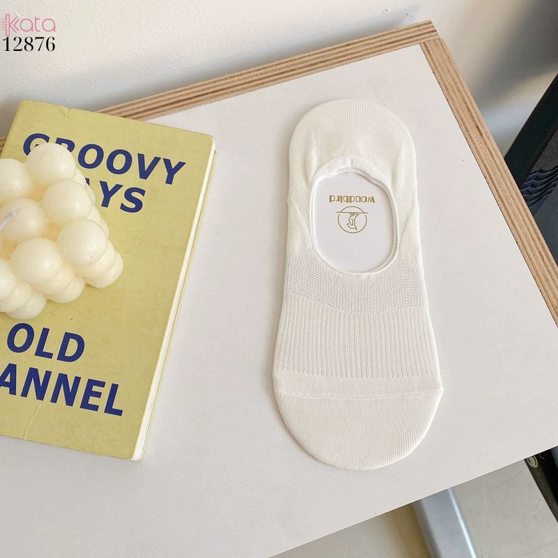 Tất thuyền silicone chống trượt,vớ bông mềm mịn mỏng mát mùa hè 12876