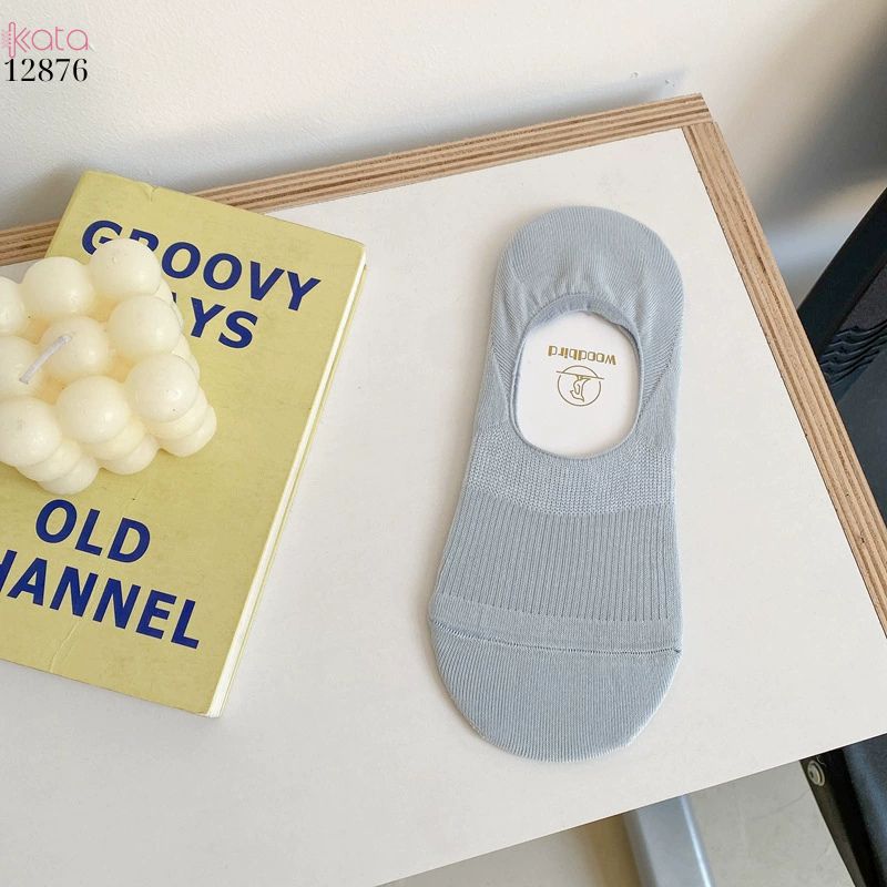 Tất thuyền silicone chống trượt,vớ bông mềm mịn mỏng mát mùa hè 12876