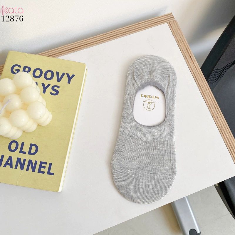 Tất thuyền silicone chống trượt,vớ bông mềm mịn mỏng mát mùa hè 12876