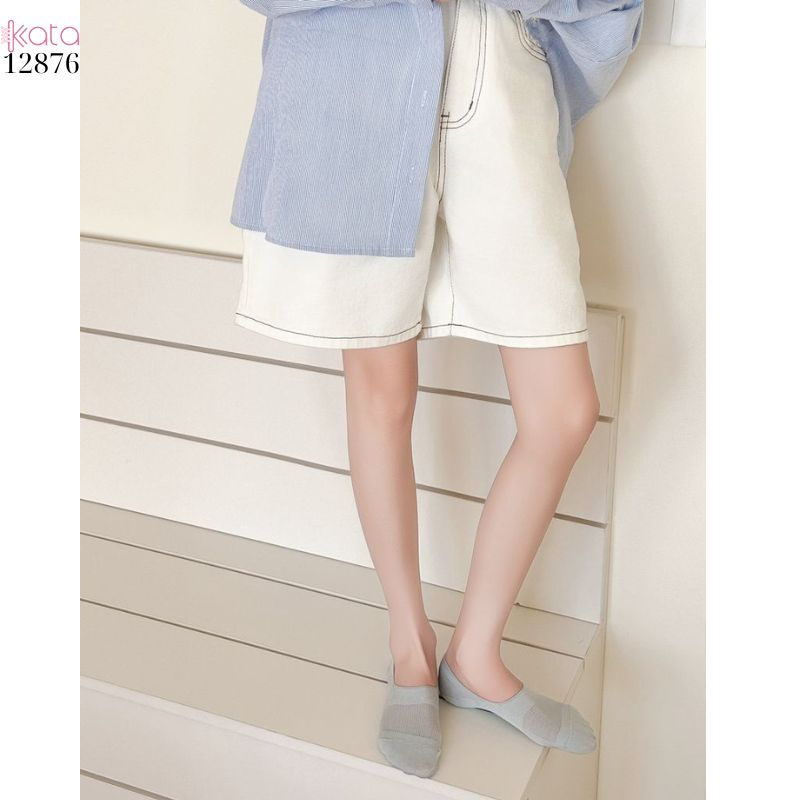 Tất thuyền silicone chống trượt,vớ bông mềm mịn mỏng mát mùa hè 12876