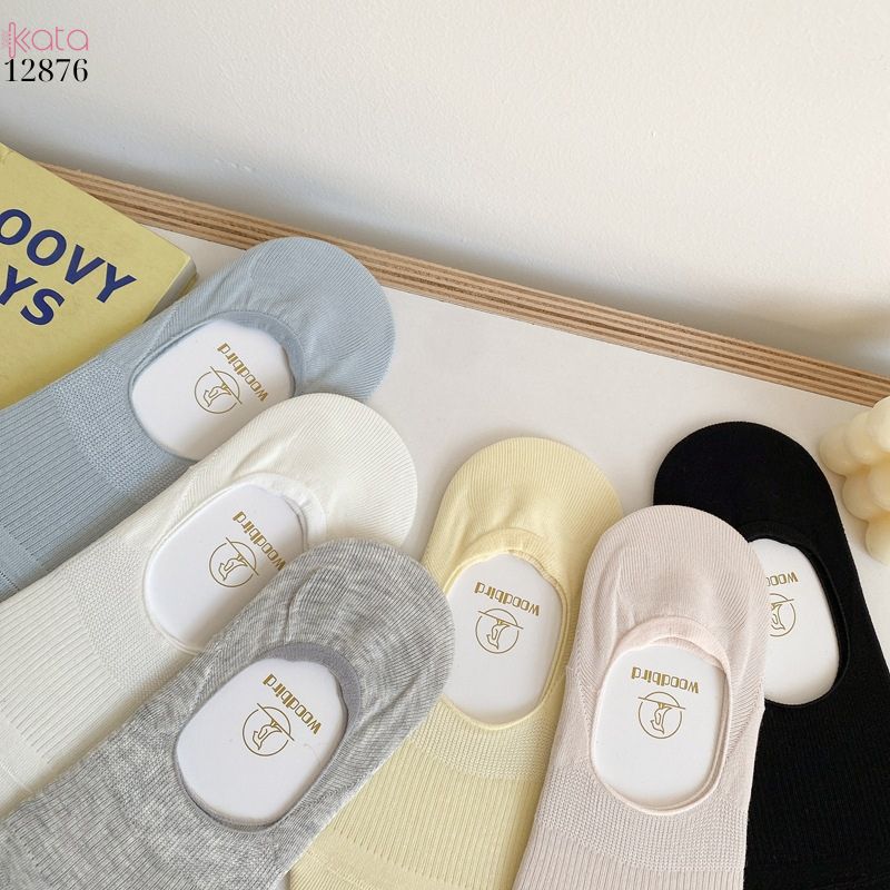 Tất thuyền silicone chống trượt,vớ bông mềm mịn mỏng mát mùa hè 12876