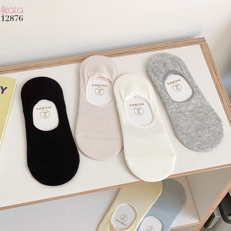 Tất thuyền silicone chống trượt,vớ bông mềm mịn mỏng mát mùa hè 12876