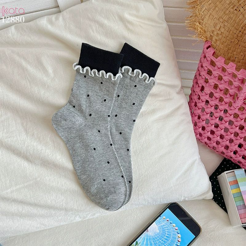 Tất thời trang ngọt ngào phong cách Hàn,vớ bông mềm mịn xuân hè 12880