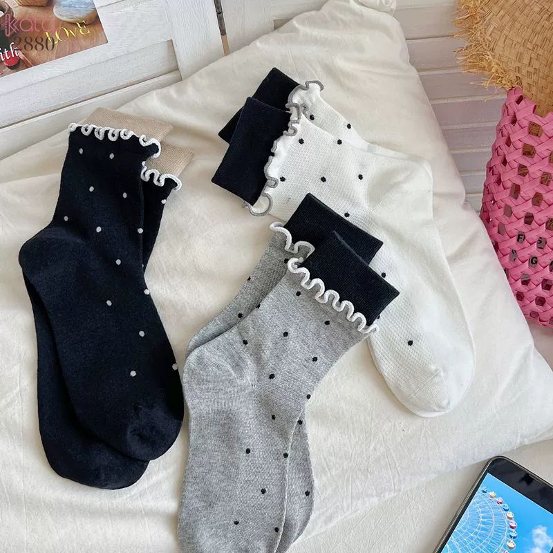 Tất thời trang ngọt ngào phong cách Hàn,vớ bông mềm mịn xuân hè 12880