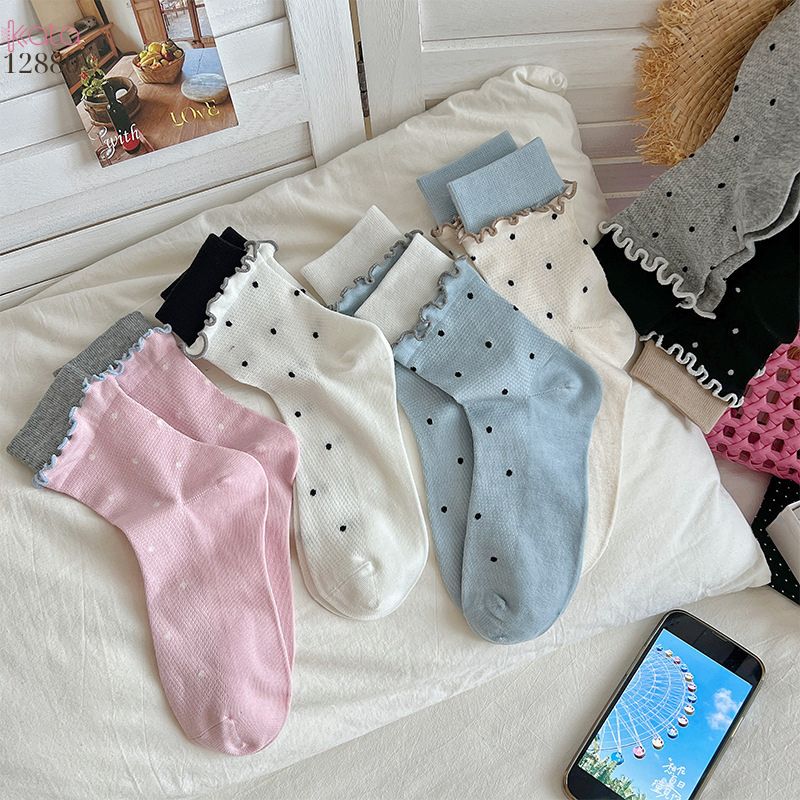 Tất thời trang ngọt ngào phong cách Hàn,vớ bông mềm mịn xuân hè 12880