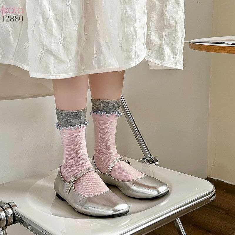 Tất thời trang ngọt ngào phong cách Hàn,vớ bông mềm mịn xuân hè 12880