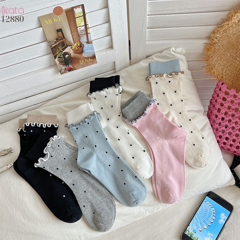 Tất thời trang ngọt ngào phong cách Hàn,vớ bông mềm mịn xuân hè 12880