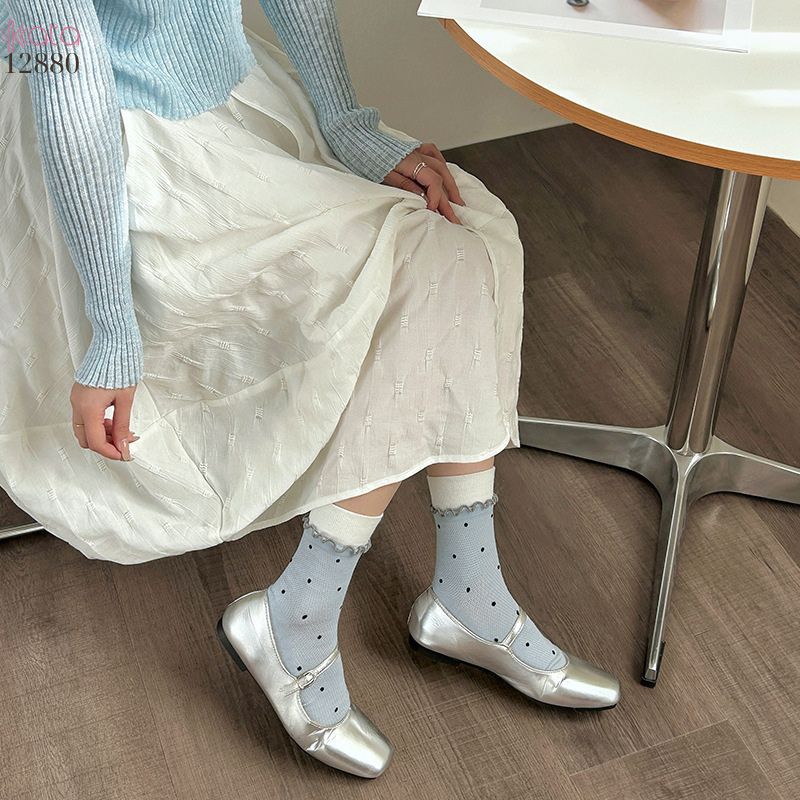 Tất thời trang ngọt ngào phong cách Hàn,vớ bông mềm mịn xuân hè 12880