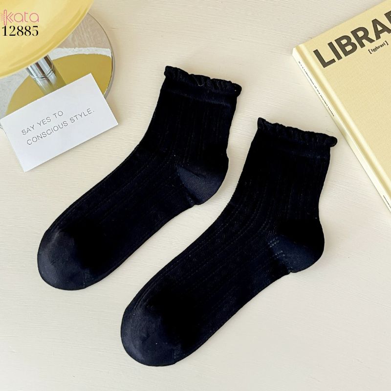 Tất bông mềm mịn vải chất lượng cao,vớ lưới viền nấm mỏng mát mùa hè 12885