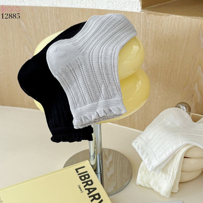 Tất bông mềm mịn vải chất lượng cao,vớ lưới viền nấm mỏng mát mùa hè 12885