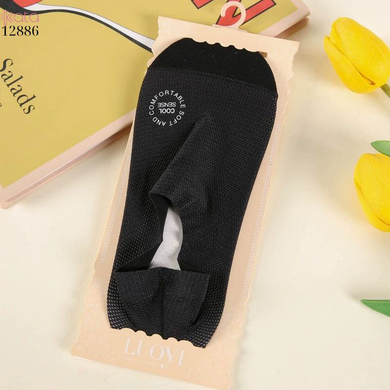 Tất lụa băng mỏng mát mùa hè,vớ thuyền có silicone chống trượt không rớt gót 12886