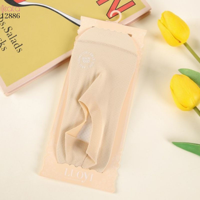 Tất lụa băng mỏng mát mùa hè,vớ thuyền có silicone chống trượt không rớt gót 12886