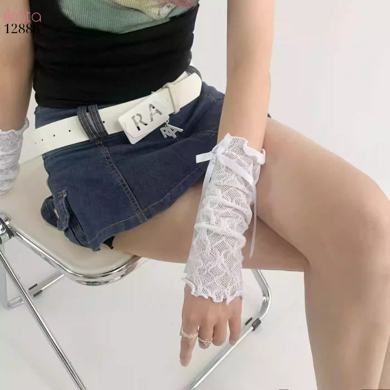 Ống tay lolita,ống chân ren thời trang Y2k Lolita Ballet Style 12889