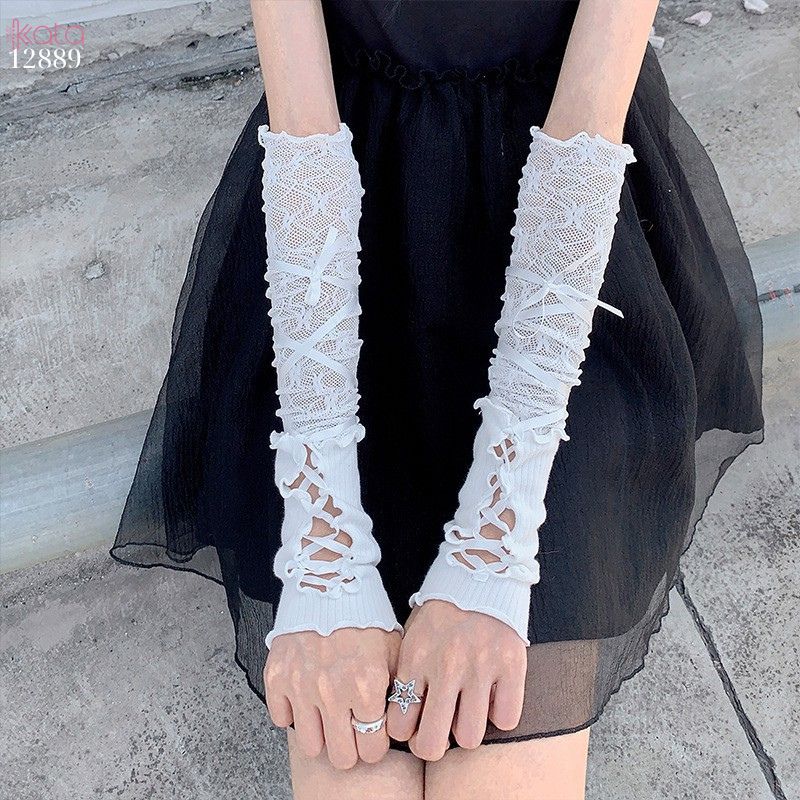 Ống tay lolita,ống chân ren thời trang Y2k Lolita Ballet Style 12889