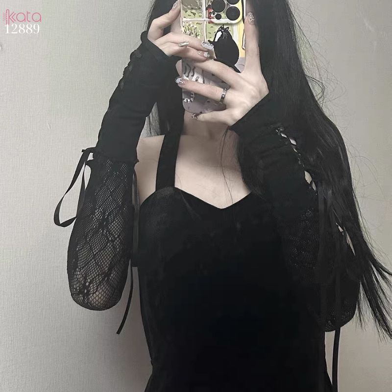 Ống tay lolita,ống chân ren thời trang Y2k Lolita Ballet Style 12889