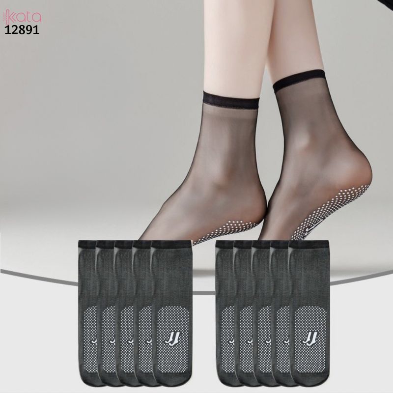 Tất nữ siêu mỏng chống trượt mùa hè,vớ lụa trong suốt giữa bắp chân 12891