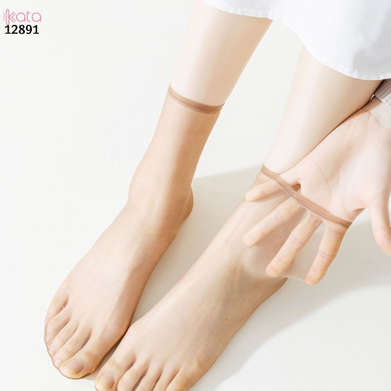 Tất nữ siêu mỏng chống trượt mùa hè,vớ lụa trong suốt giữa bắp chân 12891