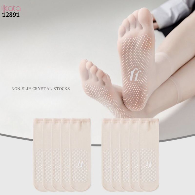 Tất nữ siêu mỏng chống trượt mùa hè,vớ lụa trong suốt giữa bắp chân 12891