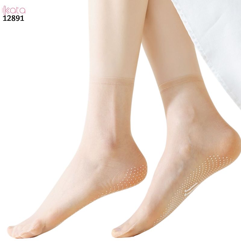 Tất nữ siêu mỏng chống trượt mùa hè,vớ lụa trong suốt giữa bắp chân 12891