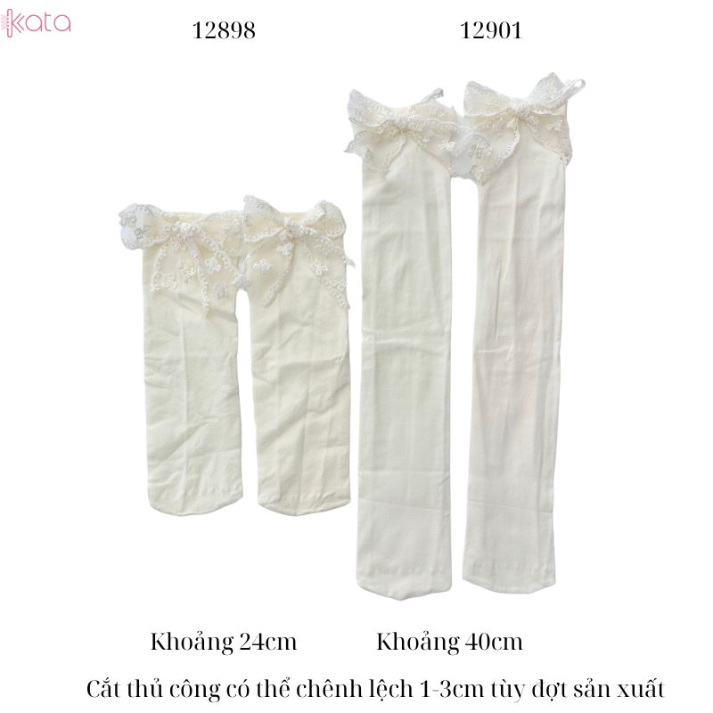 Tất ren ruy băng,vớ giữa bắp chân JK lolita mùa hè thoáng khí 12901