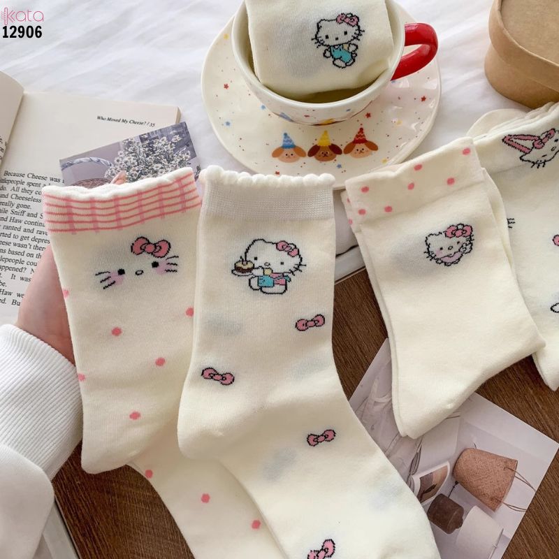 Tất mèo kt dễ thương,vớ bông mềm thoáng mát mùa hè 12906