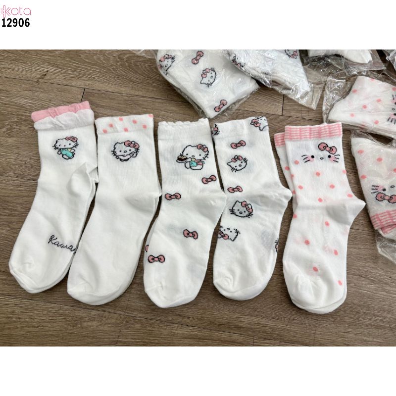 Tất mèo kt dễ thương,vớ bông mềm thoáng mát mùa hè 12906