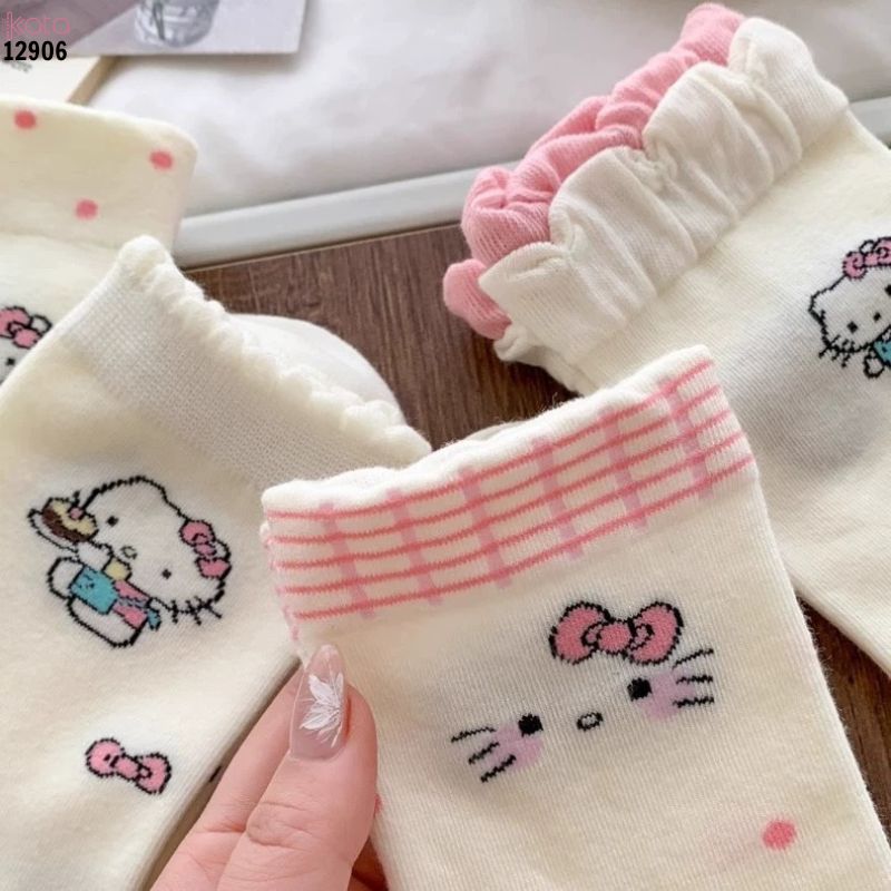 Tất mèo kt dễ thương,vớ bông mềm thoáng mát mùa hè 12906