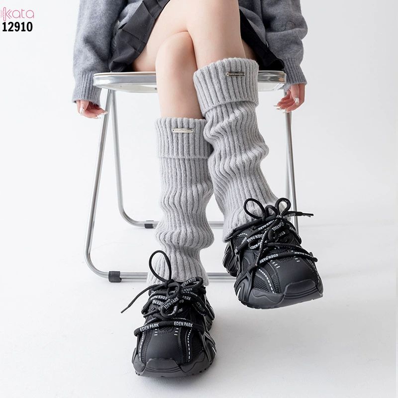 Ống tất dày và ấm thu đông,tất ống chân vải dệt kim cao cấp 12910