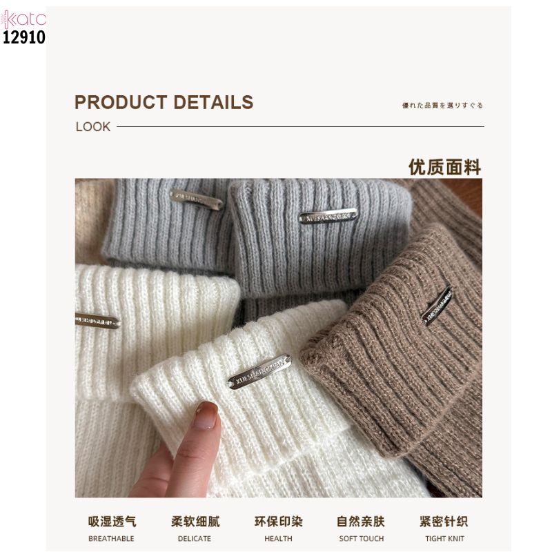 Ống tất dày và ấm thu đông,tất ống chân vải dệt kim cao cấp 12910