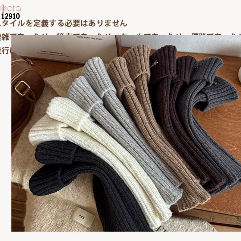 Ống tất dày và ấm thu đông,tất ống chân vải dệt kim cao cấp 12910