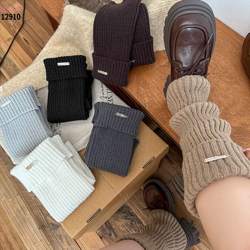 Ống tất dày và ấm thu đông,tất ống chân vải dệt kim cao cấp 12910