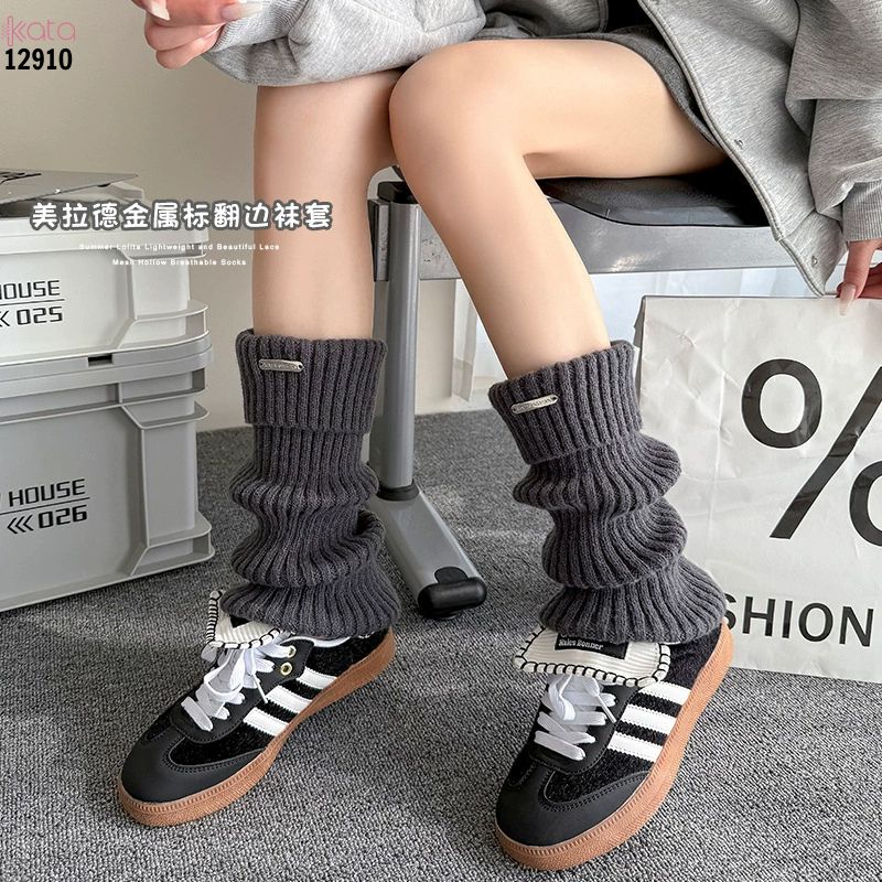 Ống tất dày và ấm thu đông,tất ống chân vải dệt kim cao cấp 12910